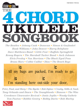 Livre de chansons à 4 accords pour Ukulélé
