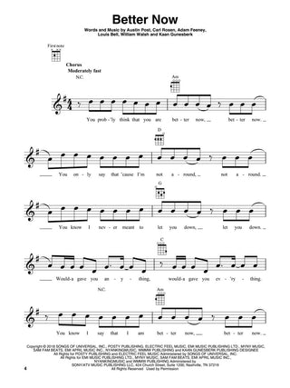 Chart Hits of 2018-2019 (Ukulele)