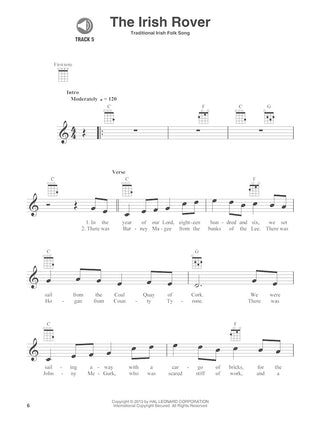 Irish Songs, Ukulele Play-Along Vol. 18