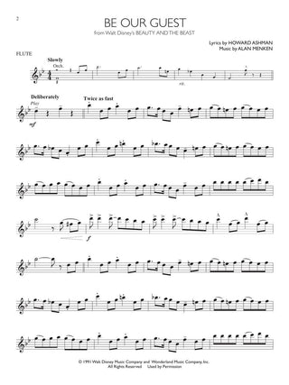 Solos Disney, Flûte