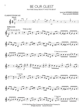 Solos Disney, Clarinette / Saxophone Ténor