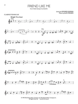 Solos Disney, Clarinette / Saxophone Ténor