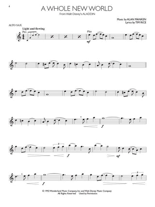 Succès des Films de Disney, Saxophone Alto
