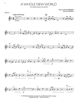 Succès des Films de Disney, Violon