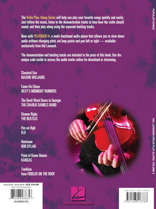 Chansons Populaires, Play-Along Violon Vol. 2