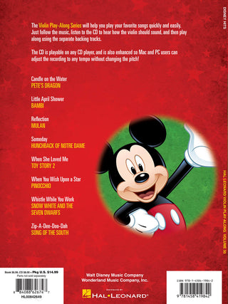 Hits Disney, Violon Play-Along Vol. 30
