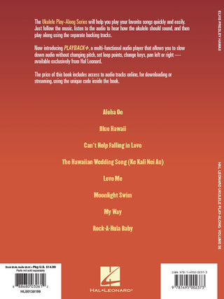 Elvis Presley, Play-Along Ukulélé Vol. 36