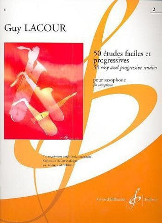 50 études faciles et progressives - Cahier 2 (Saxophone)