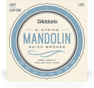 Cordes Mandoline D'Addario 80/20 Bronze Light