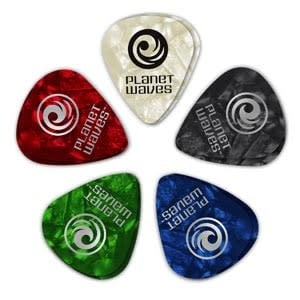 Plectres D'Addario Celluloid couleurs variées extra heavy (10)