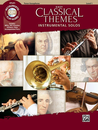 Easy Classical Themes Instrumental Solos, Tenor Saxophone