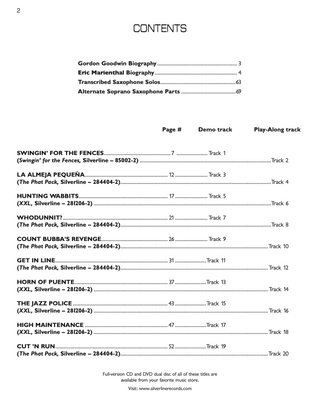 Gordon Goodwin's Big Phat Band Play-Along Series - Vol. 1, Sax alto