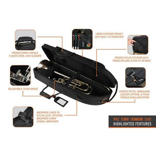 Protec Tenor Trombone Case - IPAC, Contoured