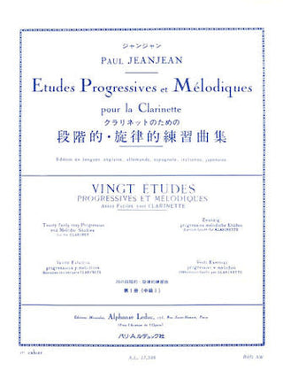 20 études progressives et mélodiques - Vol. 1 (Clarinette)