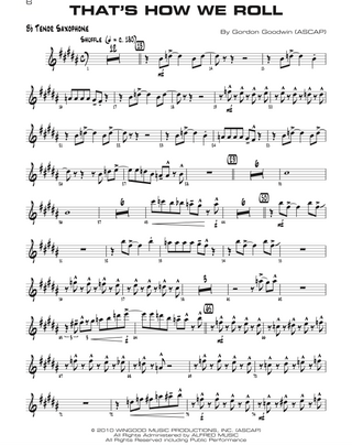 Série Big Phat Band Play-Along de Gordon Goodwin - Vol. 2, Sax Ténor