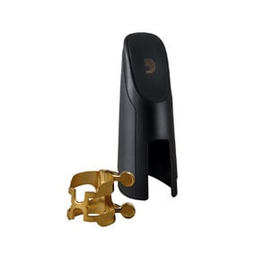 Ligature en H et Couvre-bec pour Saxophone Ténor Plaqués Or pour Becs Métal/Otto Link