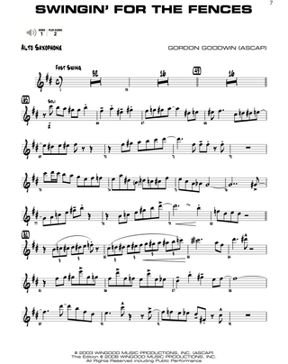 Gordon Goodwin's Big Phat Band Play-Along Series - Vol. 1, Sax alto