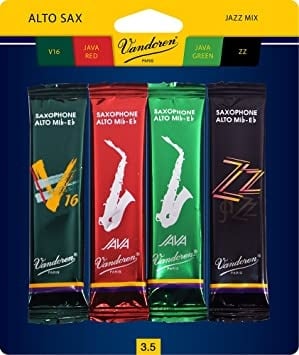 Vandoren Jazz Mix Alto Saxophone Reeds