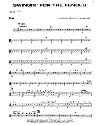 Gordon Goodwin's Big Phat Band Play-Along Series - Vol. 1, Batterie