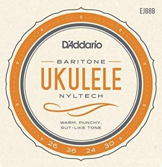 Cordes Ukulélé Baryton D'Addario EJ88B Clear Nylon