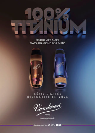 Bec Saxophone Alto Vandoren AP3 Série Titanium - Édition Limitée