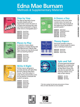 A Dozen a Day - Preparatory Book (Piano)
