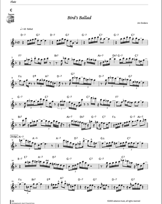 Intermediate Jazz Conception, Flûte