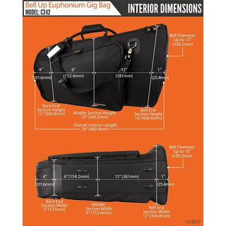 Protec Bell Up Euphonium Gig Bag