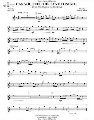 Top Hits from TV, Movies & Musicals Instrumental Solos, Sax alto