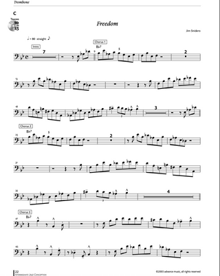 Intermediate Jazz Conception, Trombone
