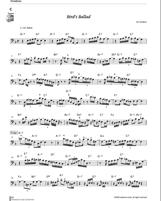 Intermediate Jazz Conception, Trombone