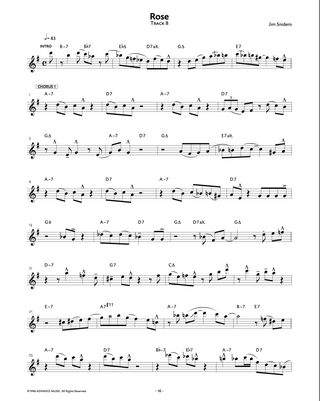 Intermediate Jazz Conception, Sax ténor / Sax soprano