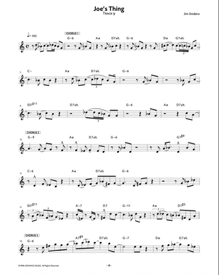 Intermediate Jazz Conception, Sax ténor / Sax soprano