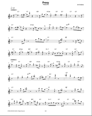 Intermediate Jazz Conception, Sax ténor / Sax soprano