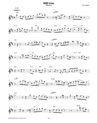 Intermediate Jazz Conception, Sax ténor / Sax soprano