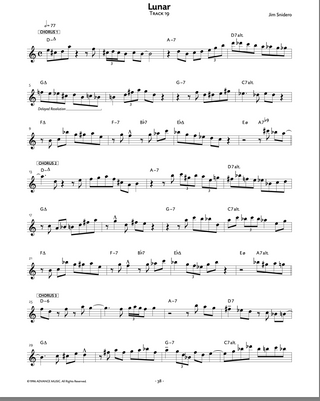 Intermediate Jazz Conception, Sax ténor / Sax soprano