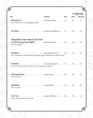 Solos Instrumentaux de Thèmes Classiques Faciles, Clarinette