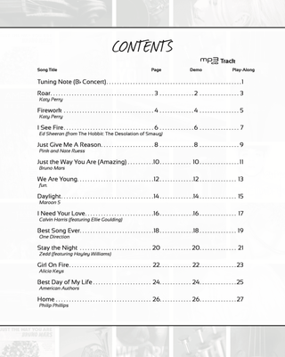 Succès Pop et Rock Faciles Solos Instrumentaux, Saxophone Alto