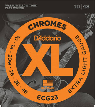 Cordes Guitare Électrique D'Addario Chromes Flat Wound
