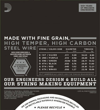 Cordes Guitare Électrique D'Addario Chromes Flat Wound