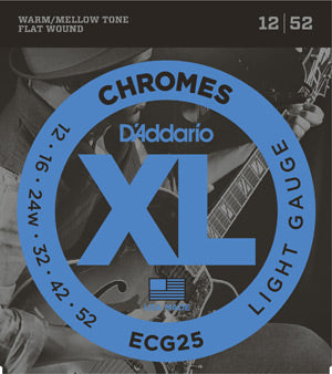Cordes Guitare Électrique D'Addario Chromes Flat Wound
