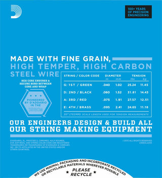 D'Addario Nickel Wound Bass Strings