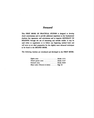 Practical Studies - Book 1, French Horn