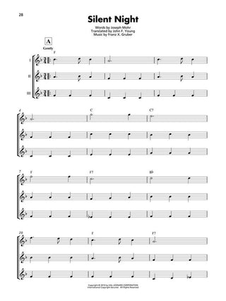 Ensemble de ukulélés, Chants de Noël