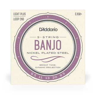 D'Addario Nickel Plated Steel Banjo Strings