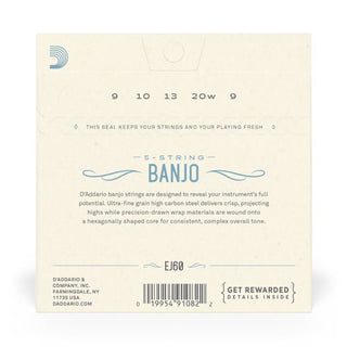 D'Addario Nickel Plated Steel Banjo Strings