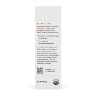Organic Jazz Select Unfiled Tenor Saxophone Reeds