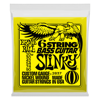 6 String Bass Guitar Strings Ernie Ball Nickel Wound Small Ball End 20-90