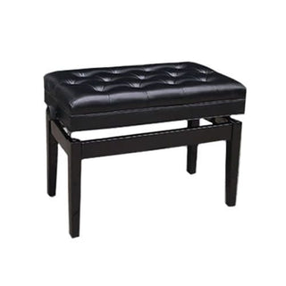 Profile Piano Bench with Compartment - Black