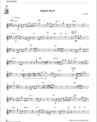 Intermediate Jazz Conception, Sax alto / Sax baryton